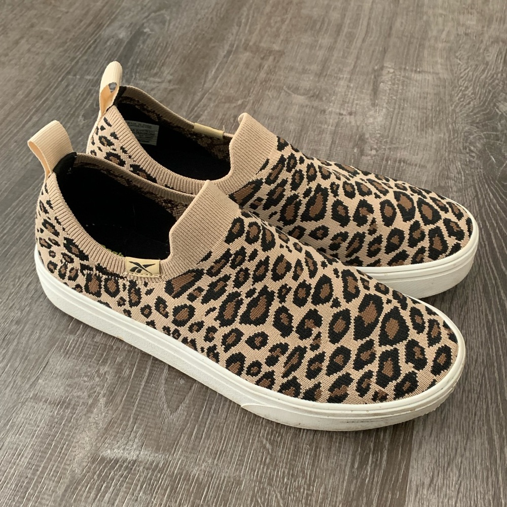 LOWEST PRICE! Reebok Leopard Slip Ons
